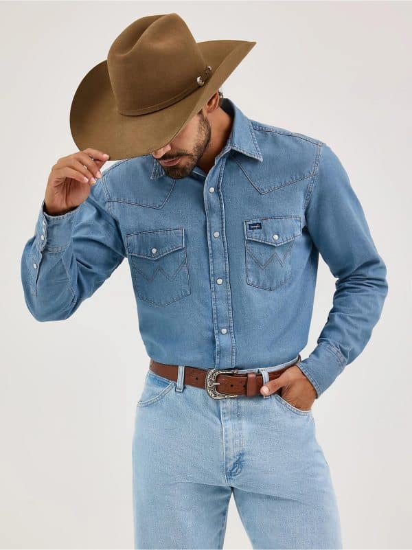 WRANGLER BASIC WK DENIM SNAP