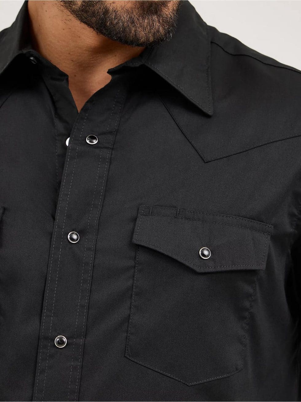 WRANGLER WESTERN SNAP BLACK - Image 4