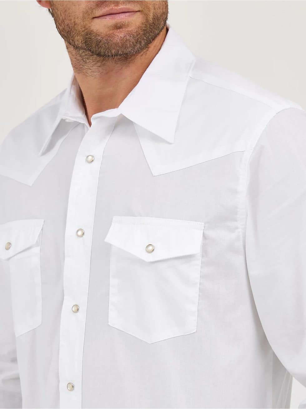 WRANGLER WHITE WESTERN SNAP - Image 3