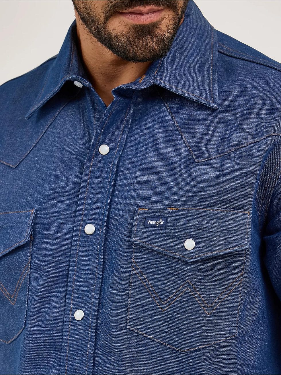 WRANGLER BASIC DENIM WK SNAP - Image 4