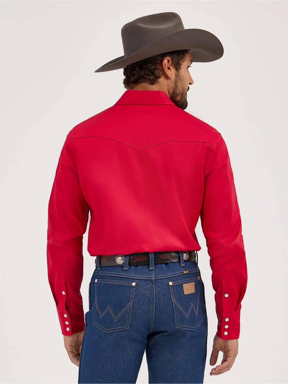 WRANGLER BASIC RED TWILL SNAP - Image 3