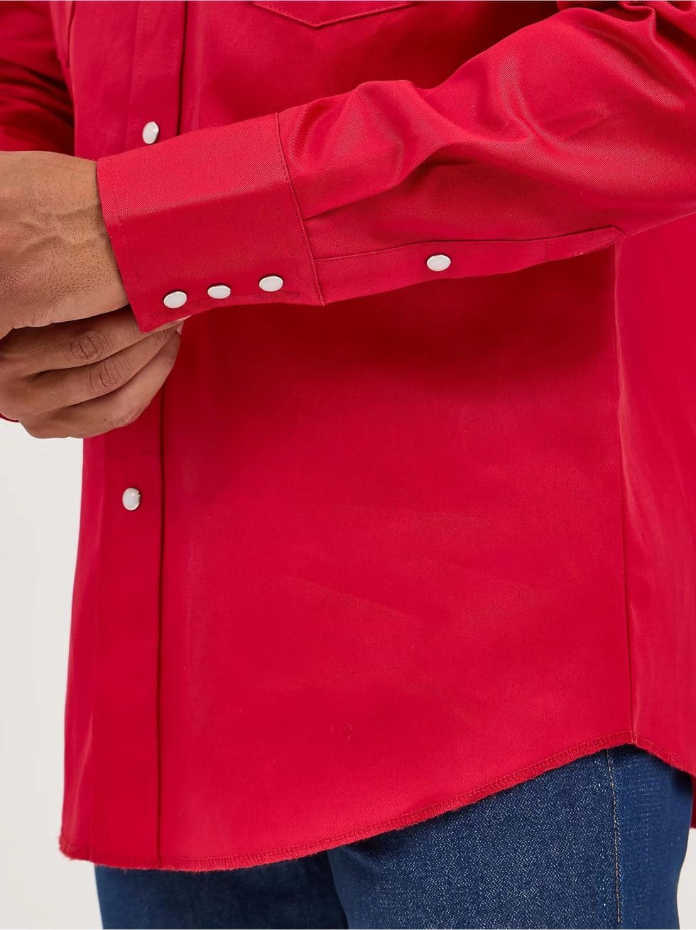 WRANGLER BASIC RED TWILL SNAP - Image 4