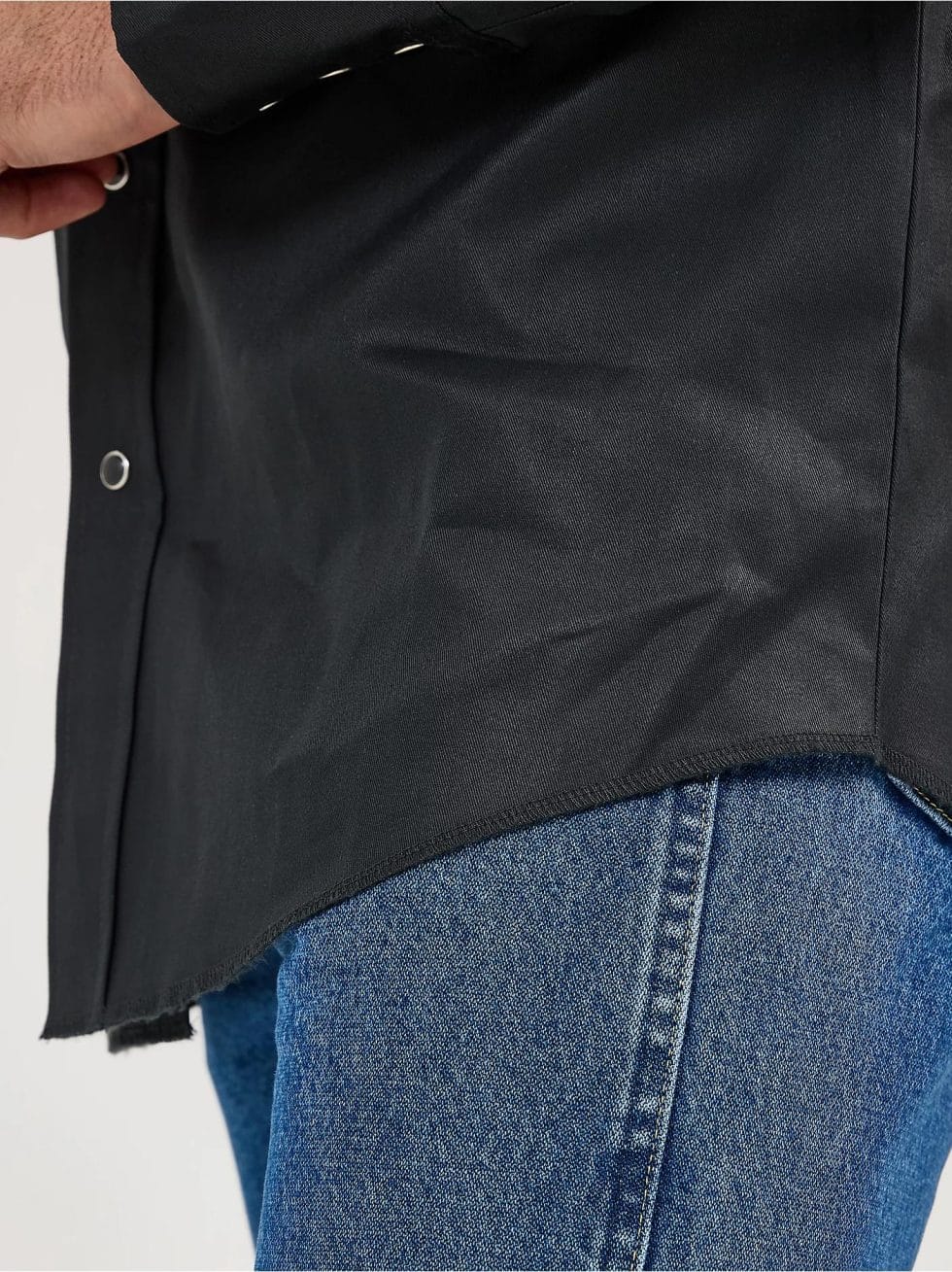 WRANGLER BASIC BLK TWILL SNAP - Image 4