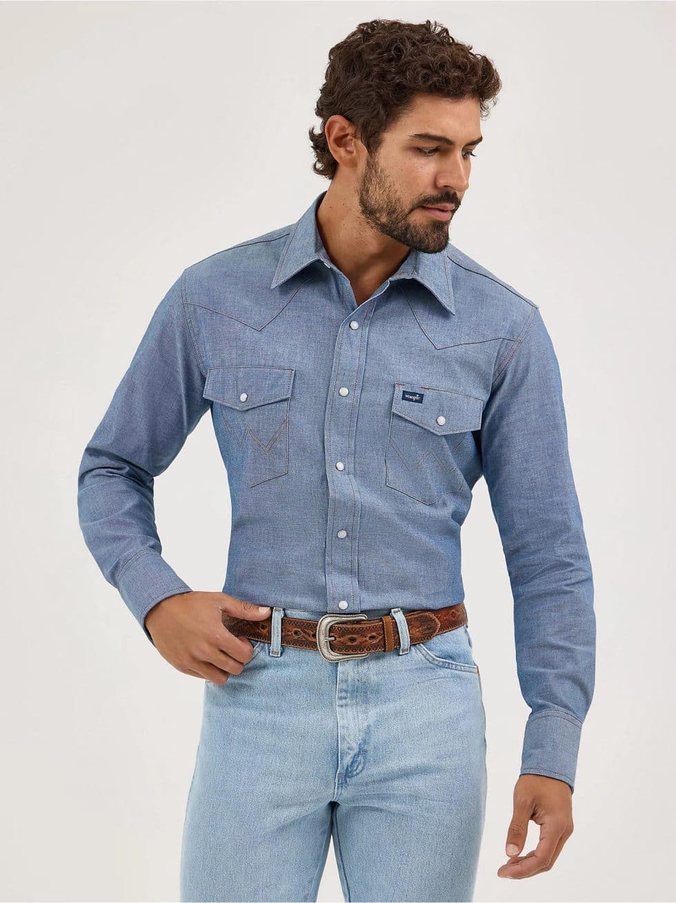 WRANGLER BASIC CHAMBRAY SNAP - Image 6