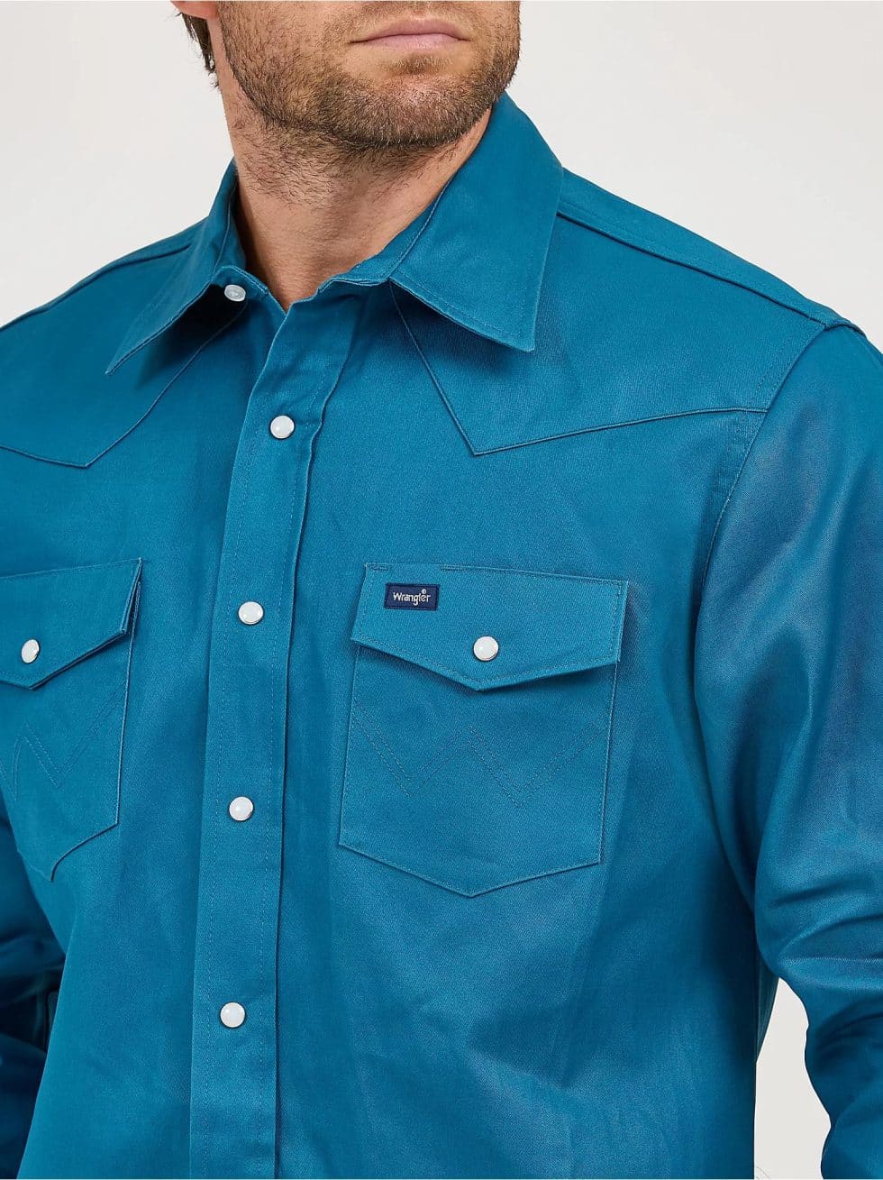 WRANGLER BASIC TWILL TEAL - Image 5
