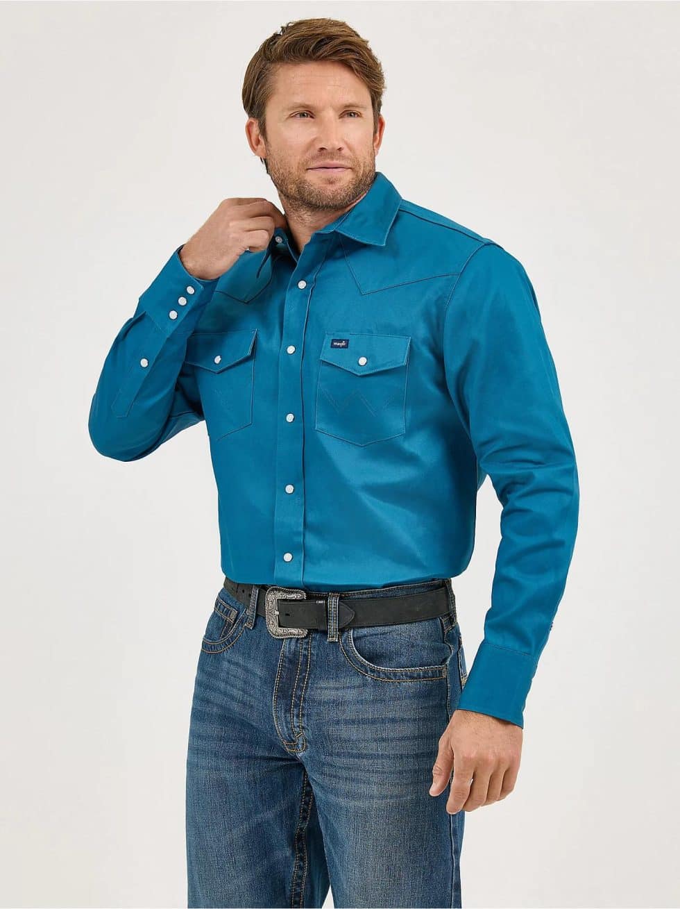 WRANGLER BASIC TWILL TEAL - Image 6