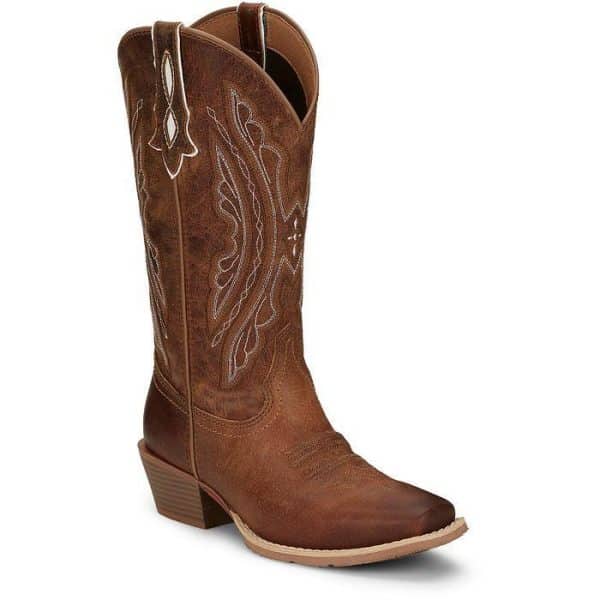 JUSTIN BOOT COMPANY J-125 12" WAXY TAN