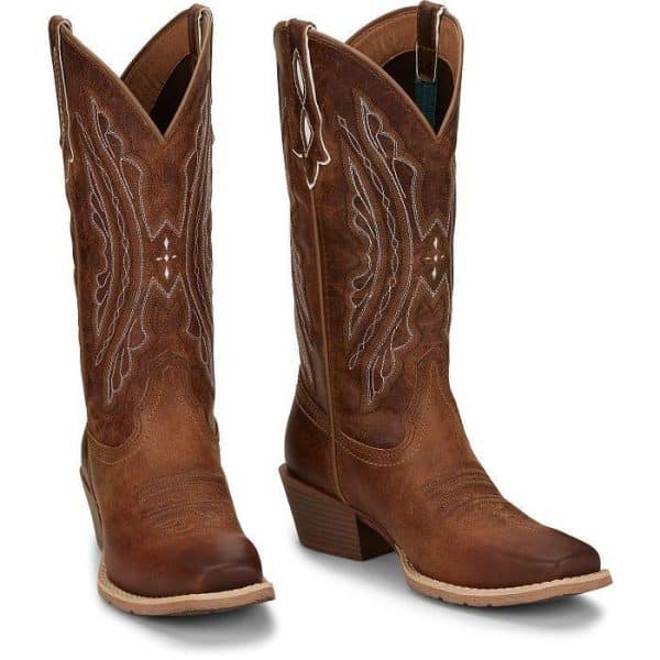 JUSTIN BOOT COMPANY J-125 12" WAXY TAN - Image 3