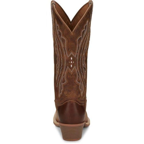 JUSTIN BOOT COMPANY J-125 12" WAXY TAN - Image 4