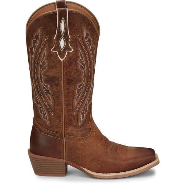 JUSTIN BOOT COMPANY J-125 12" WAXY TAN - Image 5