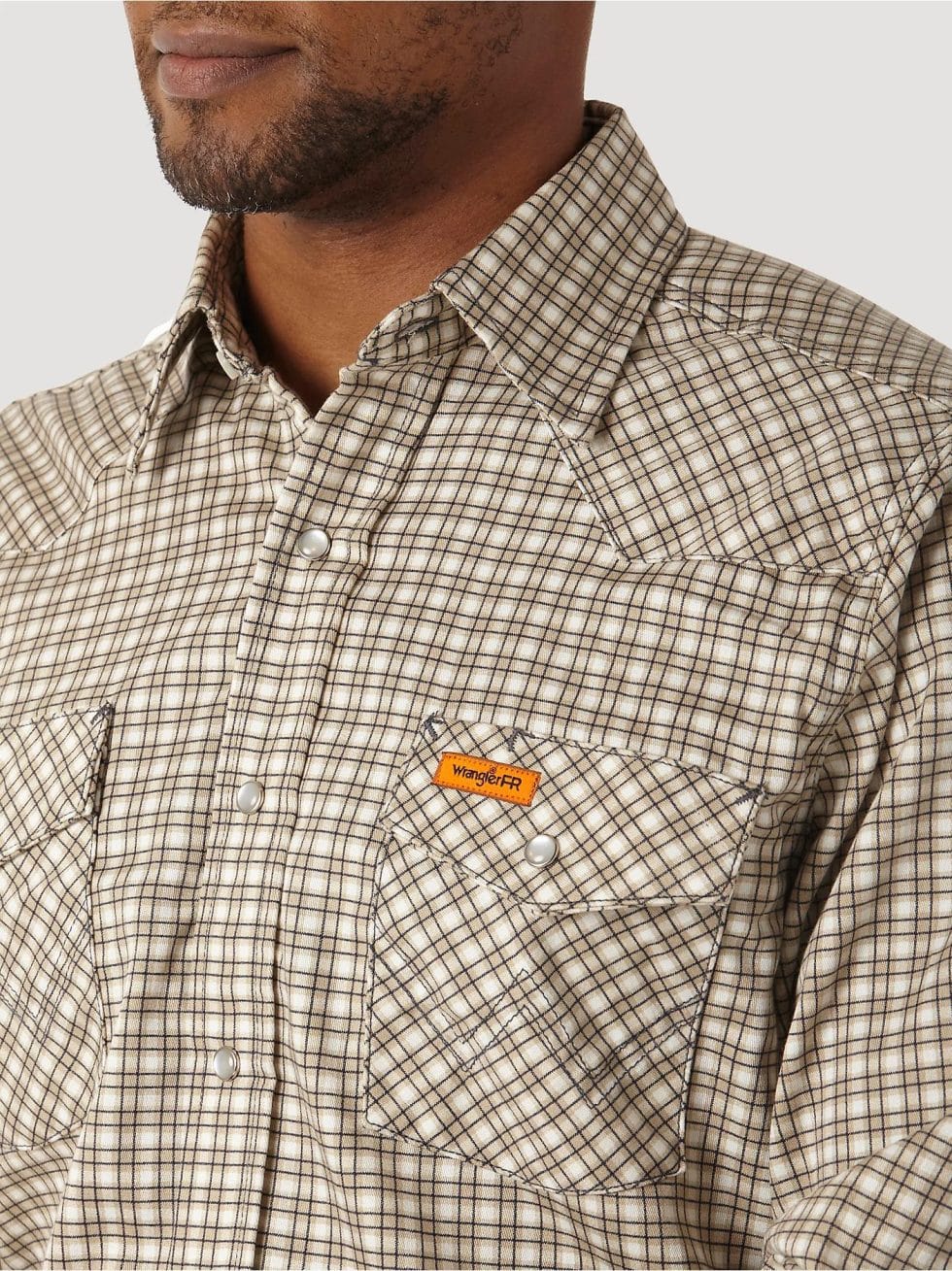 WRANGLER FR KHAKI PLAID - Image 4