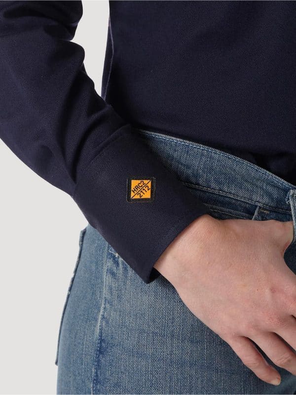 WRANGLER LADIES FR NAVY L/S - Image 5