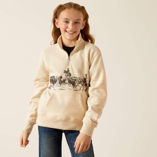 ARIAT INTERNATIONAL INC GIRLS PASTURE 1/4 ZP  SWT