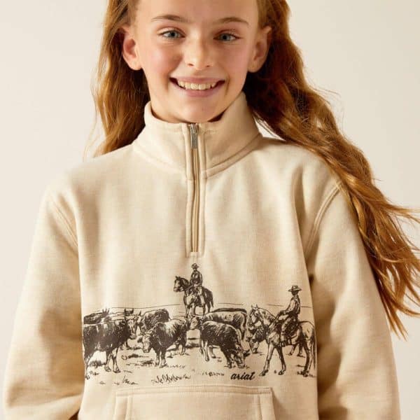 ARIAT INTERNATIONAL INC GIRLS PASTURE 1/4 ZP  SWT - Image 5