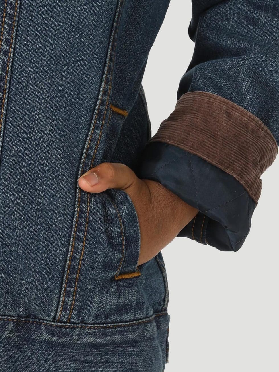 WRANGLER BOYS DENIM LINED JKT - Image 4