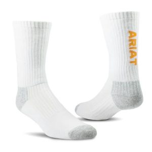 NESTER HOISERY COTTON CREW WHITE 3P