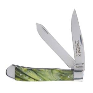 WESTERN FASHION ACESSORIES TX GRN MARBLE KNIFE
