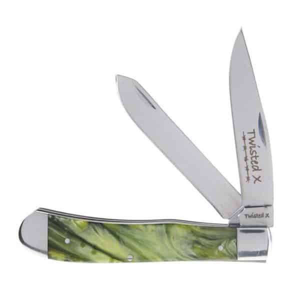 WESTERN FASHION ACESSORIES TX GRN MARBLE KNIFE