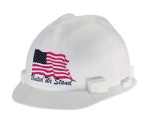 AIRGAS SAFETY WAVY AMERICAN FLAG U