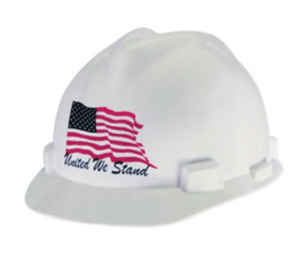 AIRGAS SAFETY WAVY AMERICAN FLAG