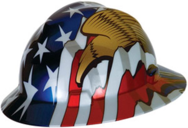 AIRGAS SAFETY FLAG 2 EAGLES FB HH