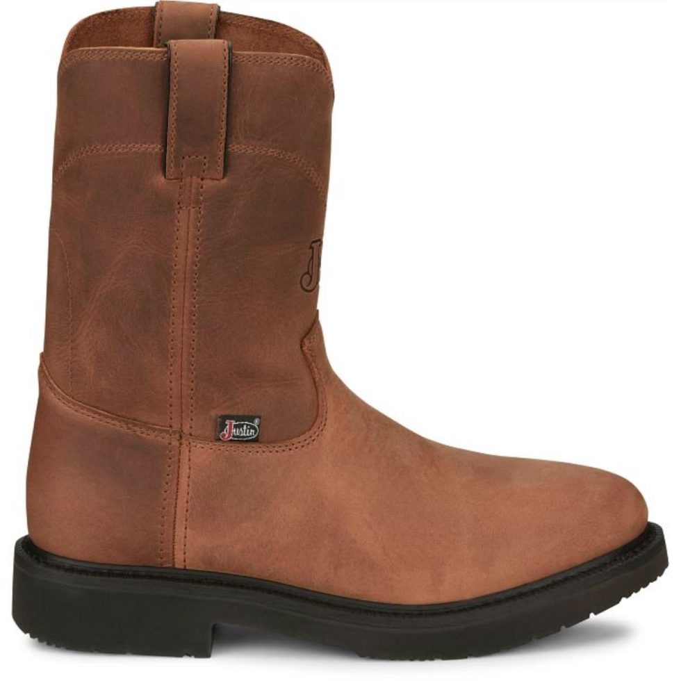 JUSTIN WORKBOOTS JW-68 PULL ON RD PT - Image 4