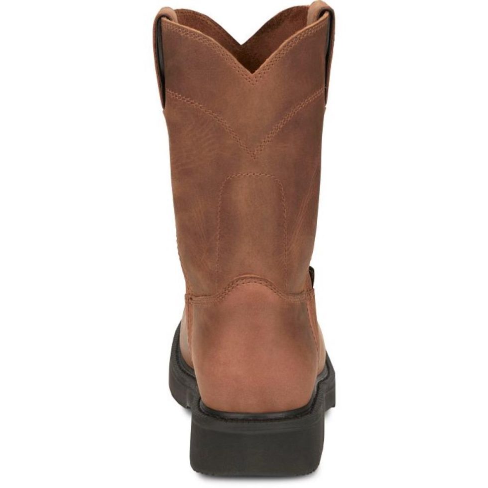 JUSTIN WORKBOOTS JW-68 PULL ON RD PT - Image 6