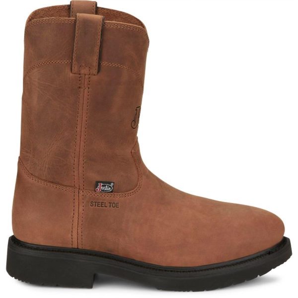 JUSTIN WORKBOOTS JW-66 PULL ON RD ST - Image 4