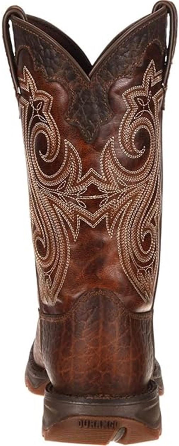 DURANGO WORKBOOTS D-255 ST BRN 10" WESTERN - Image 5
