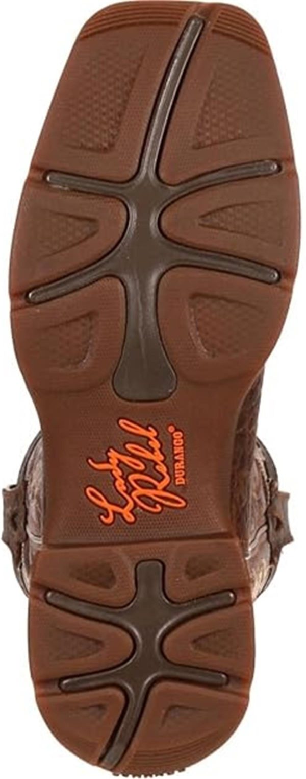 DURANGO WORKBOOTS D-255 ST BRN 10" WESTERN - Image 6