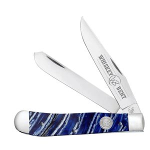 WHISKEY BENT KNIVES BLUE MAMMOTH TRAPPER