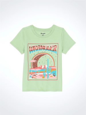 WRANGLER GIRLS SHORT SLEEVE GRAPHIC T-SHIRT
