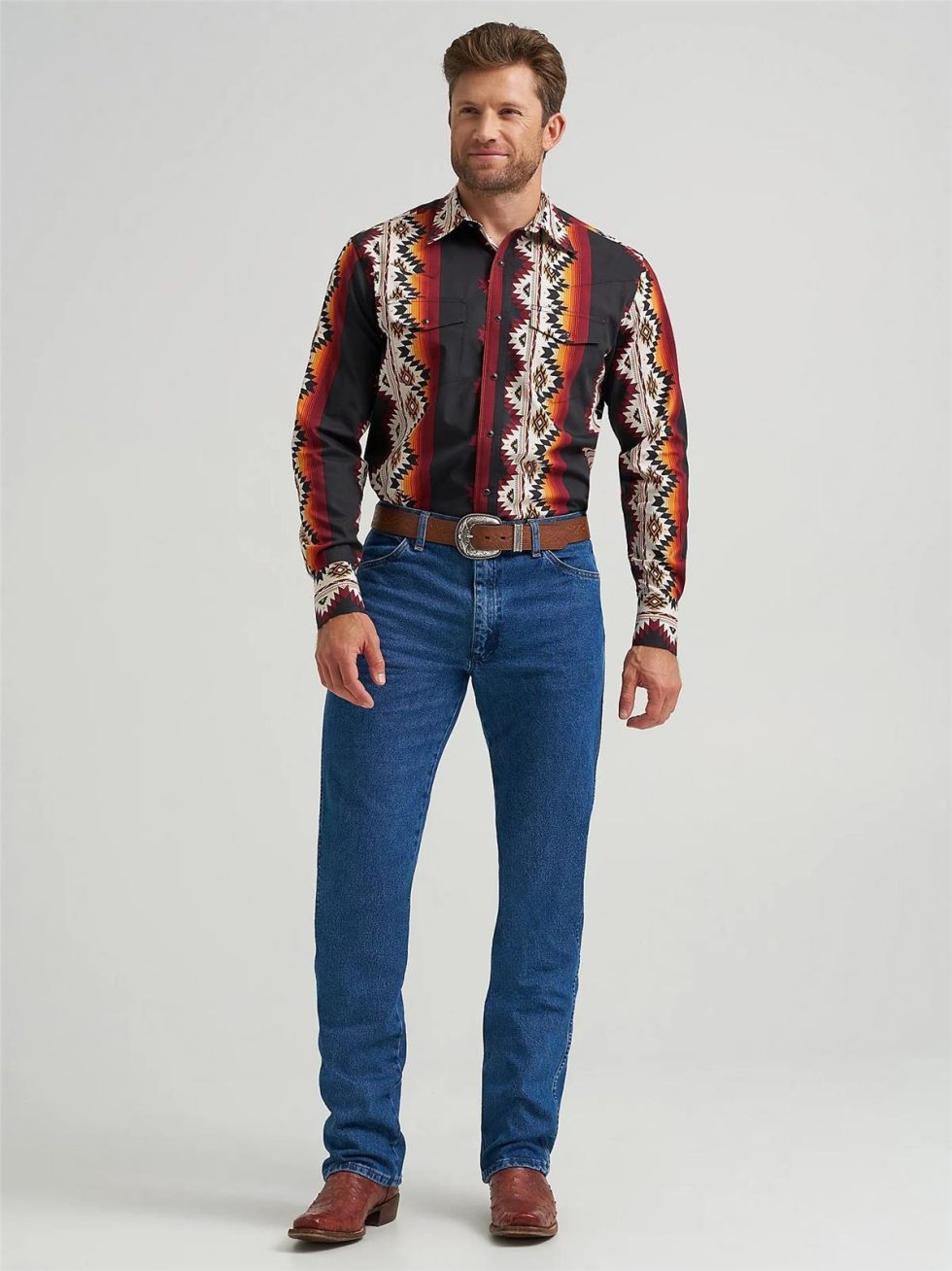 WRANGLER CHECOTAH WESTERN LONG SLEEVE - Image 3