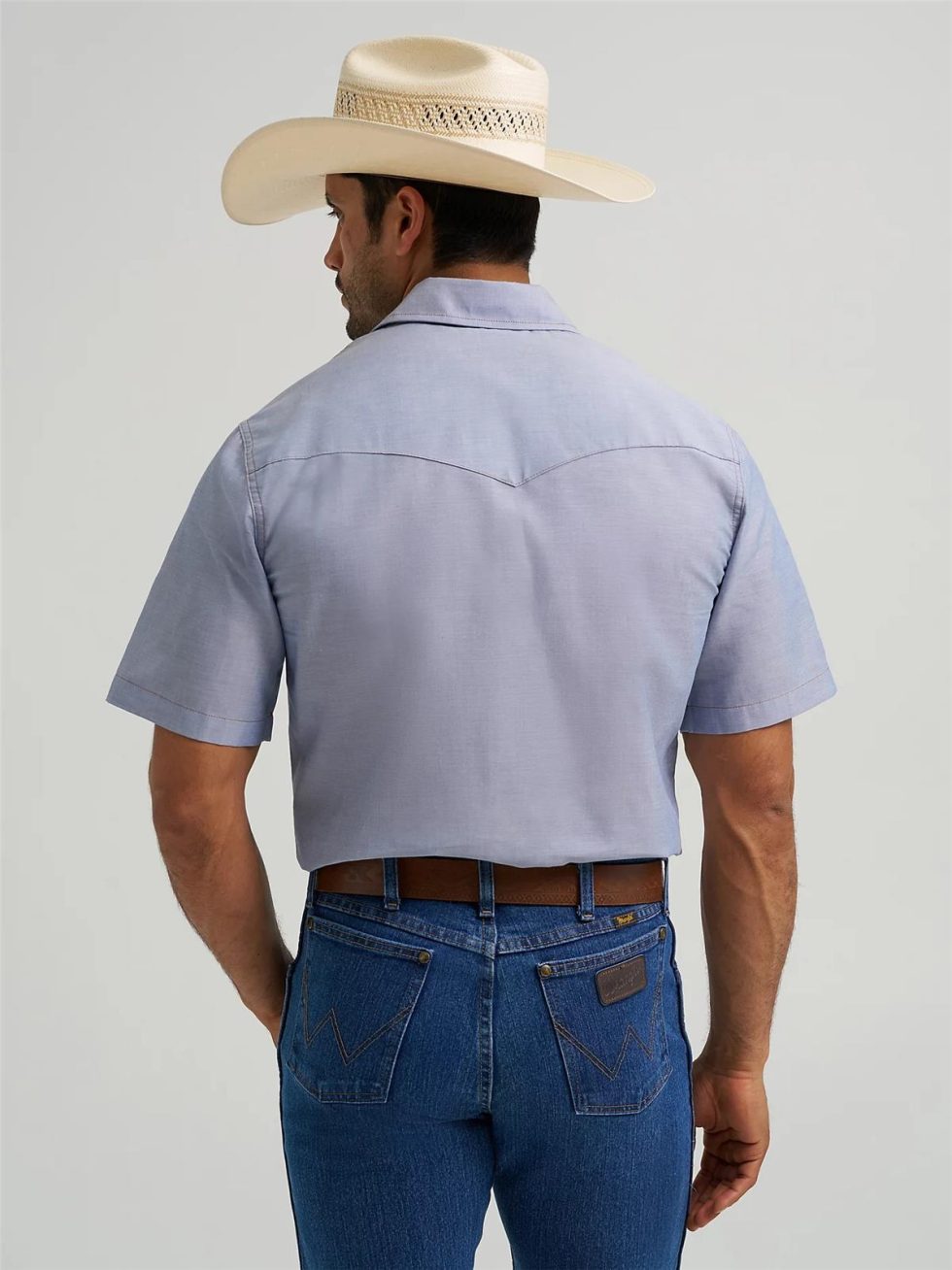 WRANGLER WRANGLER WESTERN CHAMBRAY SHORT - Image 4