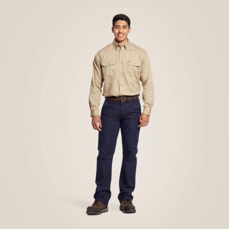 ARIAT INTERNATIONAL INC FR SOLID KHAKI L/S