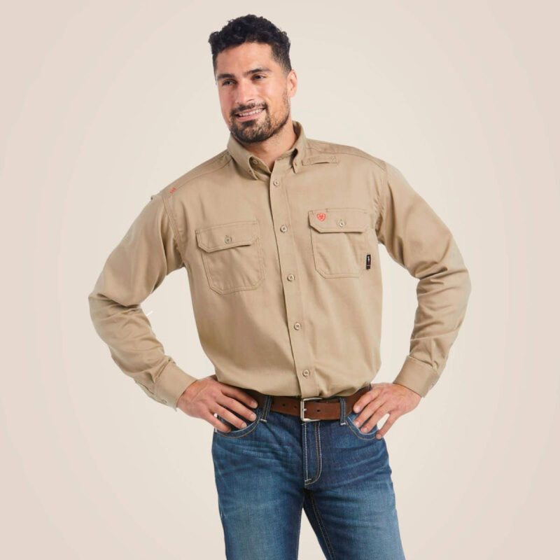 ARIAT INTERNATIONAL INC FR SOLID KHAKI L/S - Image 3