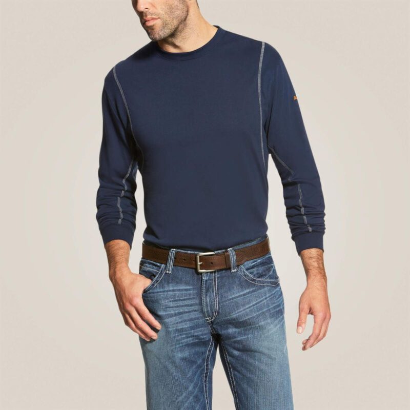 ARIAT INTERNATIONAL INC FR AC CREW NAVY