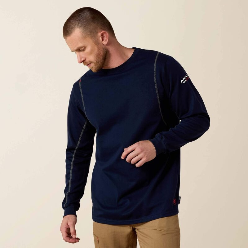 ARIAT INTERNATIONAL INC FR AC CREW NAVY