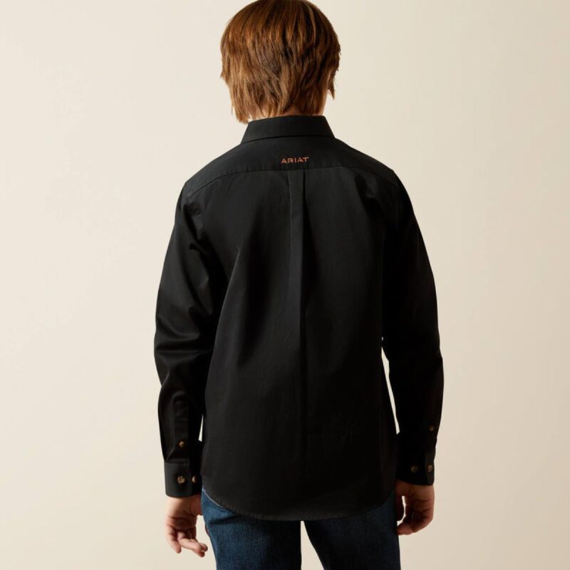 ARIAT INTERNATIONAL INC BOYS SOLID TWILL BLK - Image 4