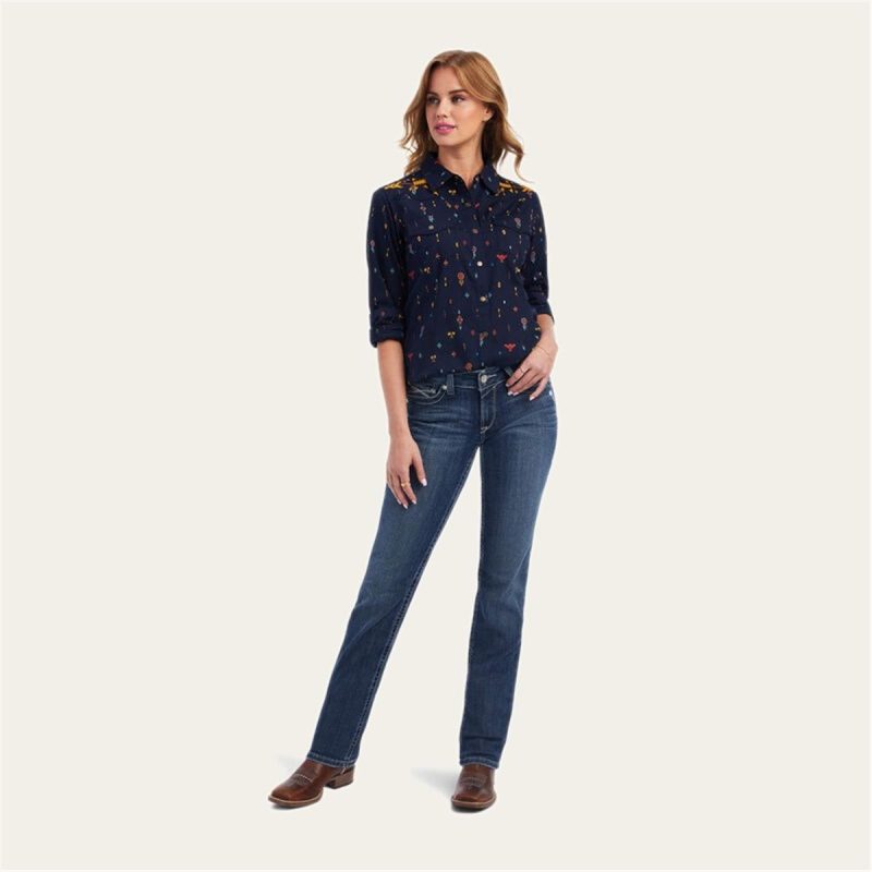 ARIAT INTERNATIONAL INC NAVY MULTI PRINT WMS  REA