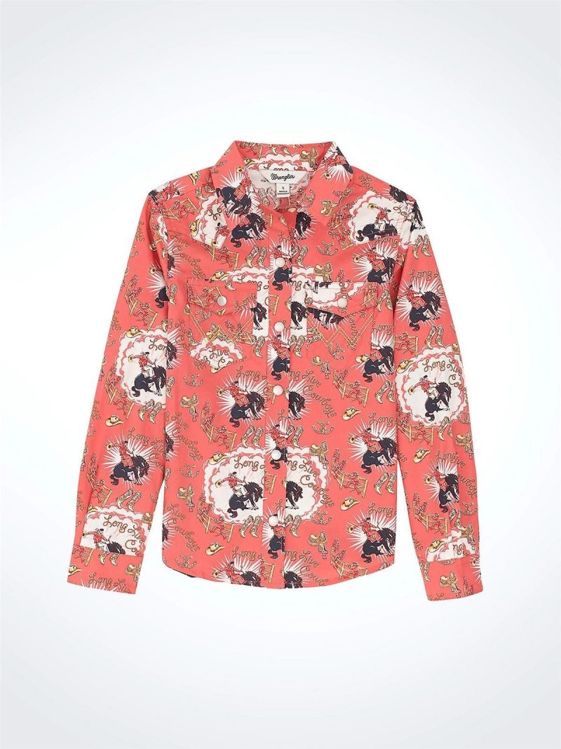 WRANGLER GIRLS WESTERN SNAP SHIRT