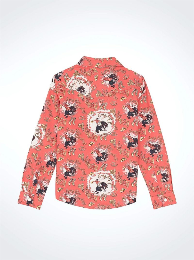 WRANGLER GIRLS WESTERN SNAP SHIRT - Image 3