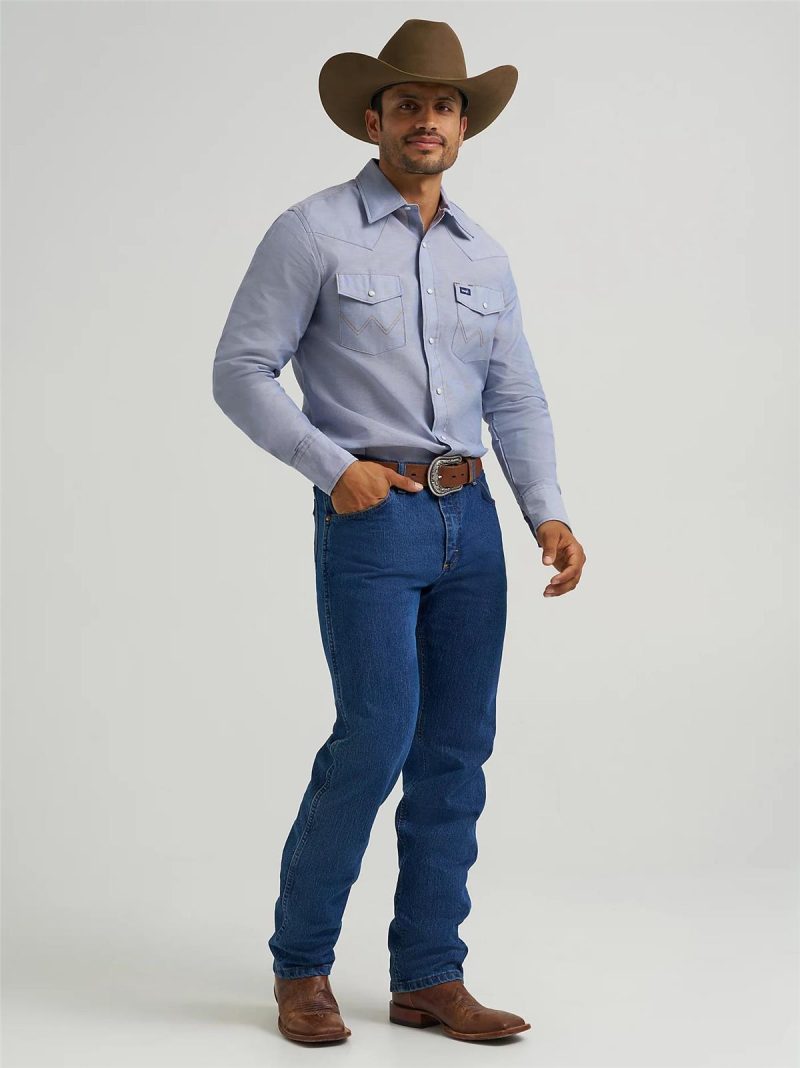 WRANGLER WRANGLER WESTERN CHAMBRAY LONG - Image 4