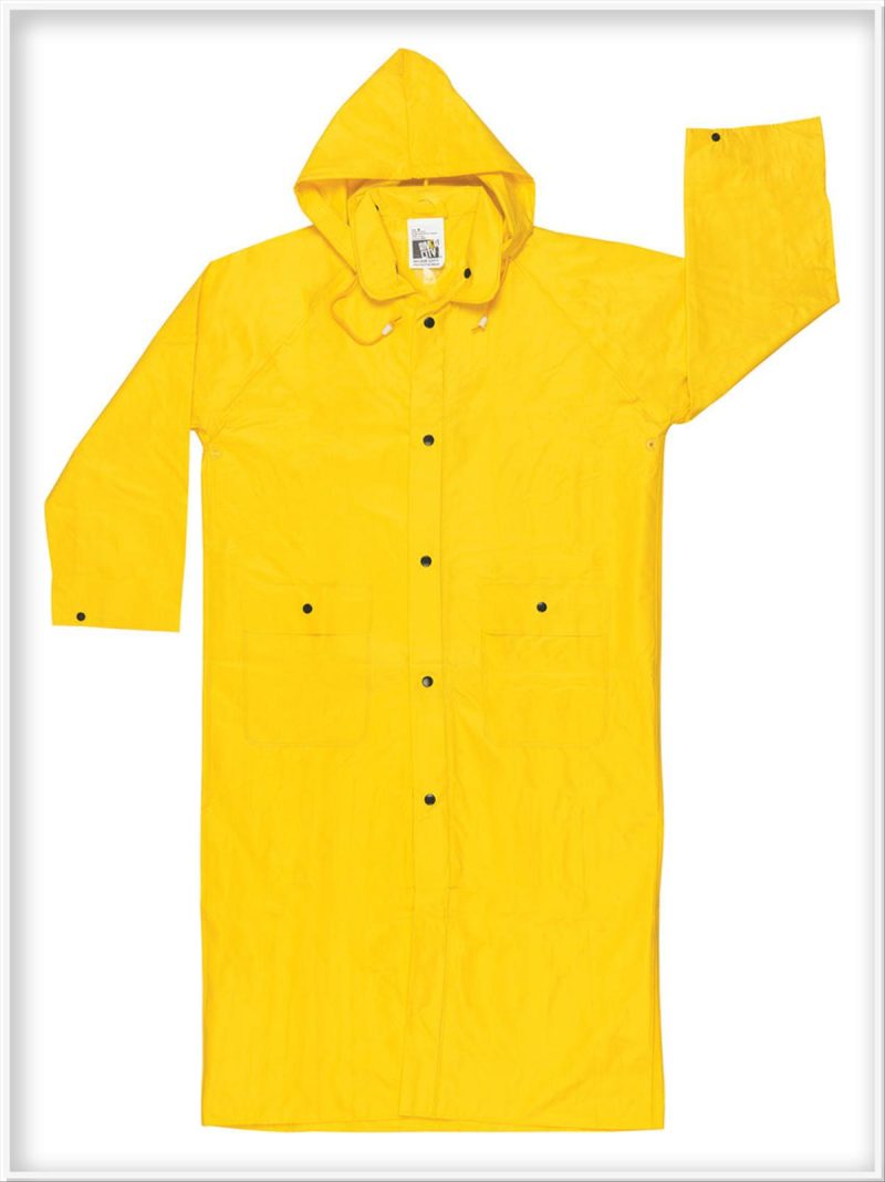 AIRGAS SAFETY FR PVC RAINCOAT YLW