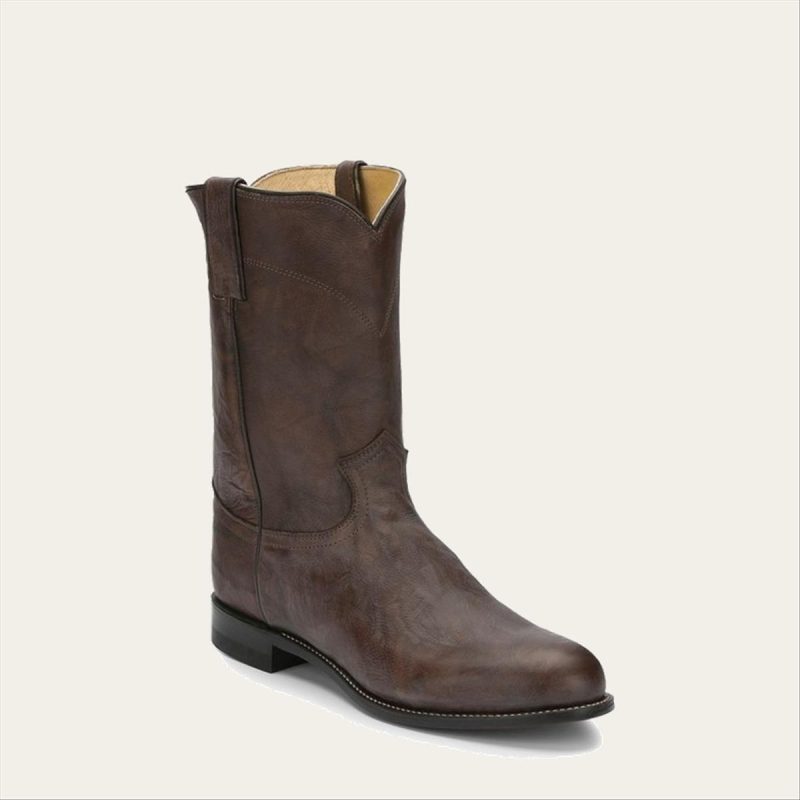 JUSTIN BOOT COMPANY J-41 DARK BROWN MARB
