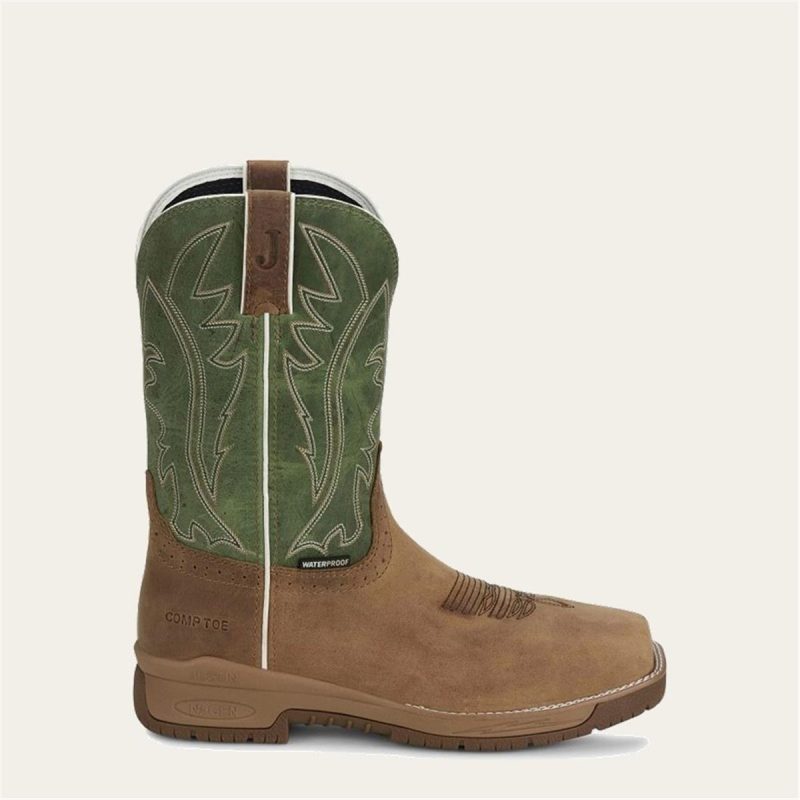 JUSTIN WORKBOOTS JW-10 WELL.  W/P - Image 3