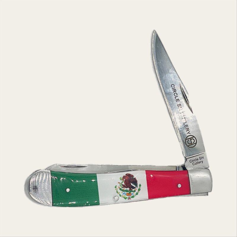WESTERN FASHION ACCESSORIES MEXICAN FLAG KNIFE