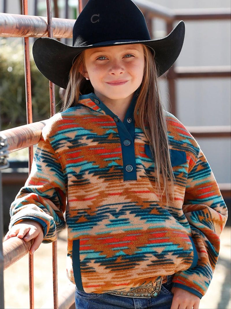 CINCH GIRLS FLEECE PULLOVER OW23