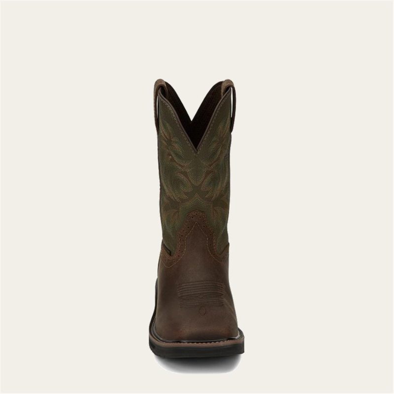 JUSTIN WORKBOOTS JW-83 ST WELL BRN - Image 4