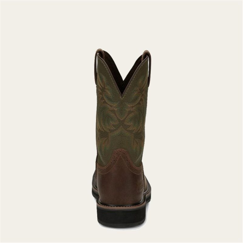 JUSTIN WORKBOOTS JW-83 ST WELL BRN - Image 5